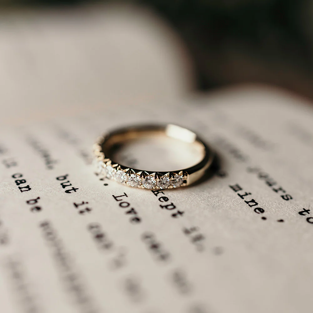 EDEN- Claw Set Diamond Band - Image 3